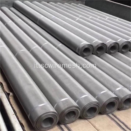 Rotoli di rete metallica in acciaio inossidabile nichelato a 800 maglie